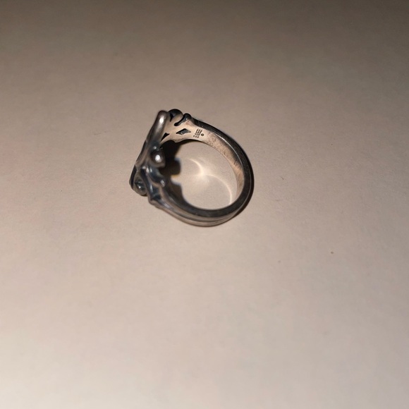 James Avery Retired Scrolled Ichthus Ring - Picture 2 of 2